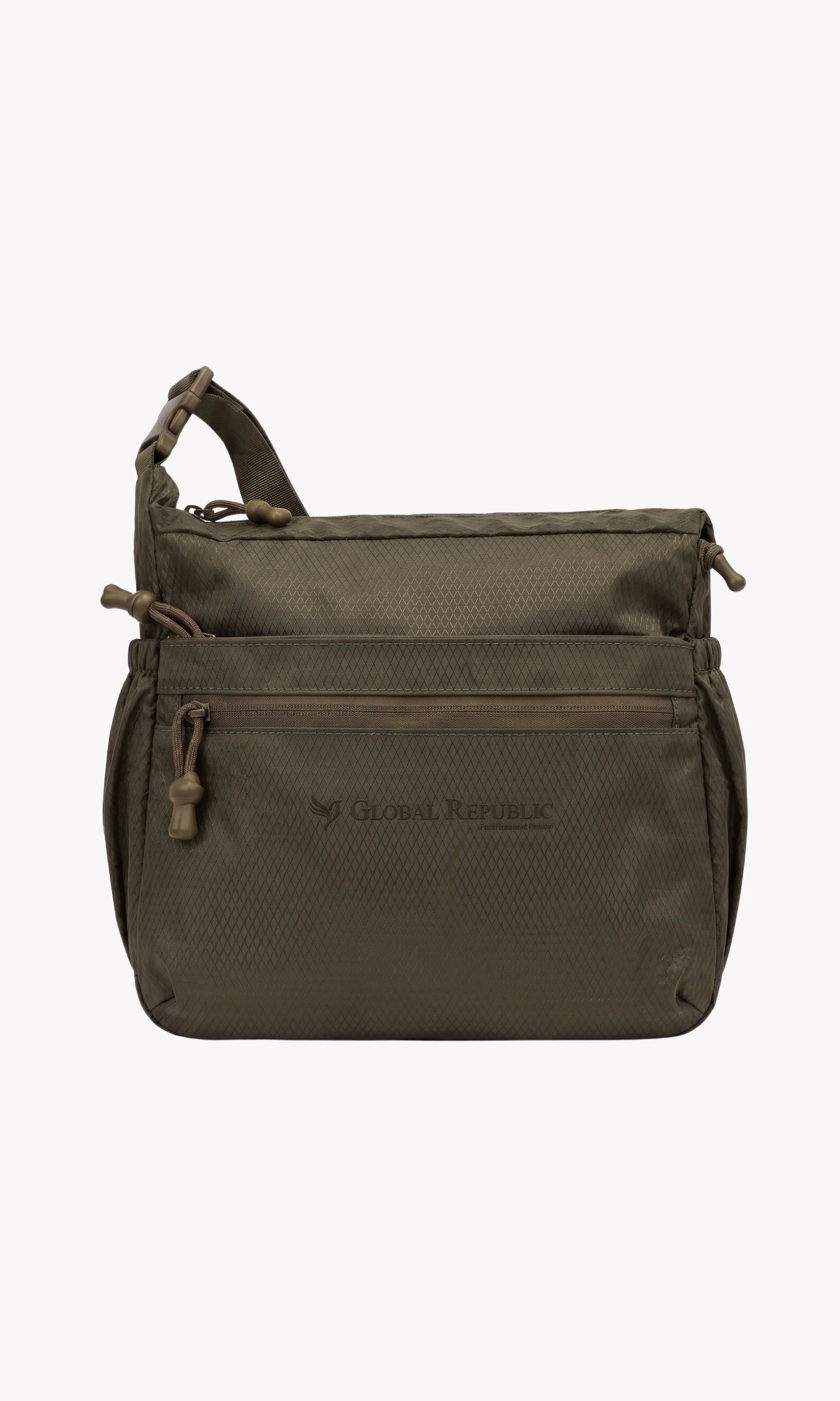 Coffee Brown Utility Sling Bag-Global Republic