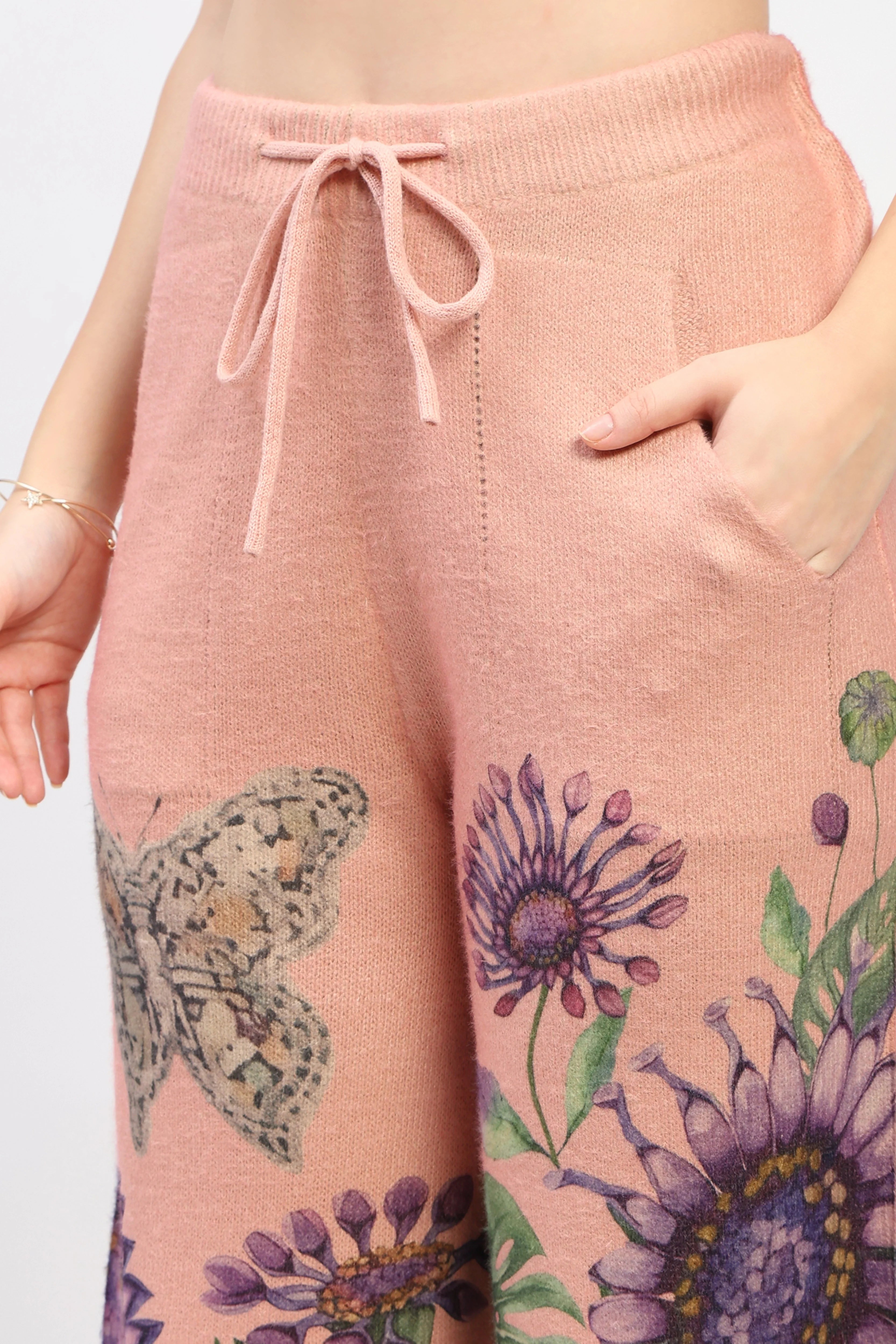 Floral Butterfly Print Co-ord Set-Global Republic