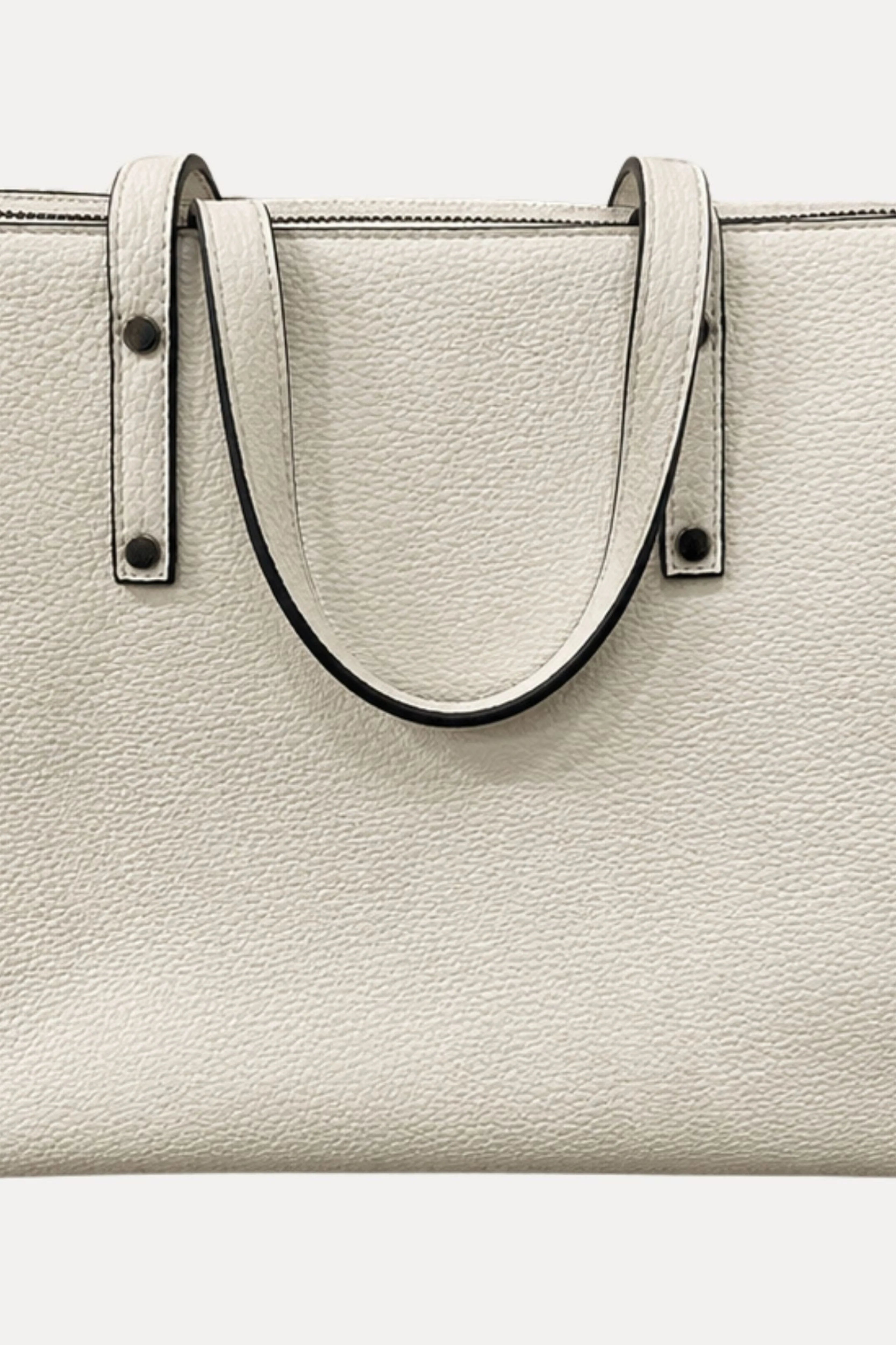 White PU Handbag-Global Republic