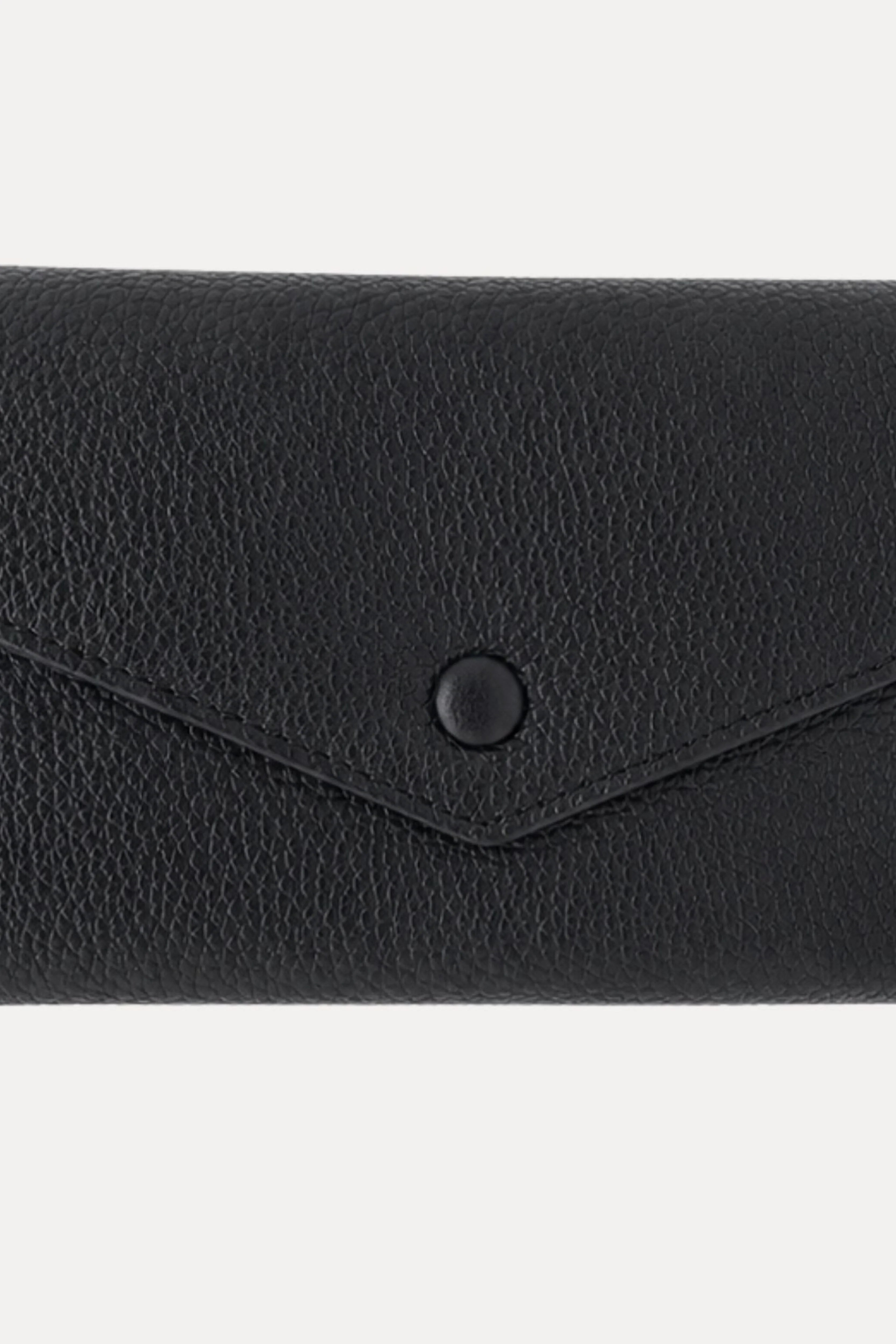 Black Leather Wallet-Global Republic