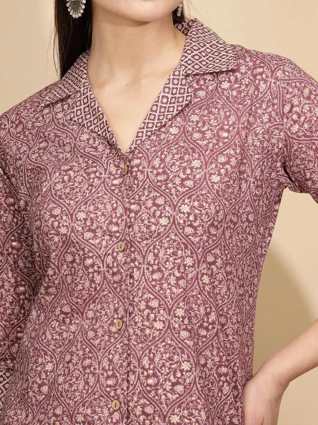Move Cotton Regular Fit Tunic Set For Women - Global Republic