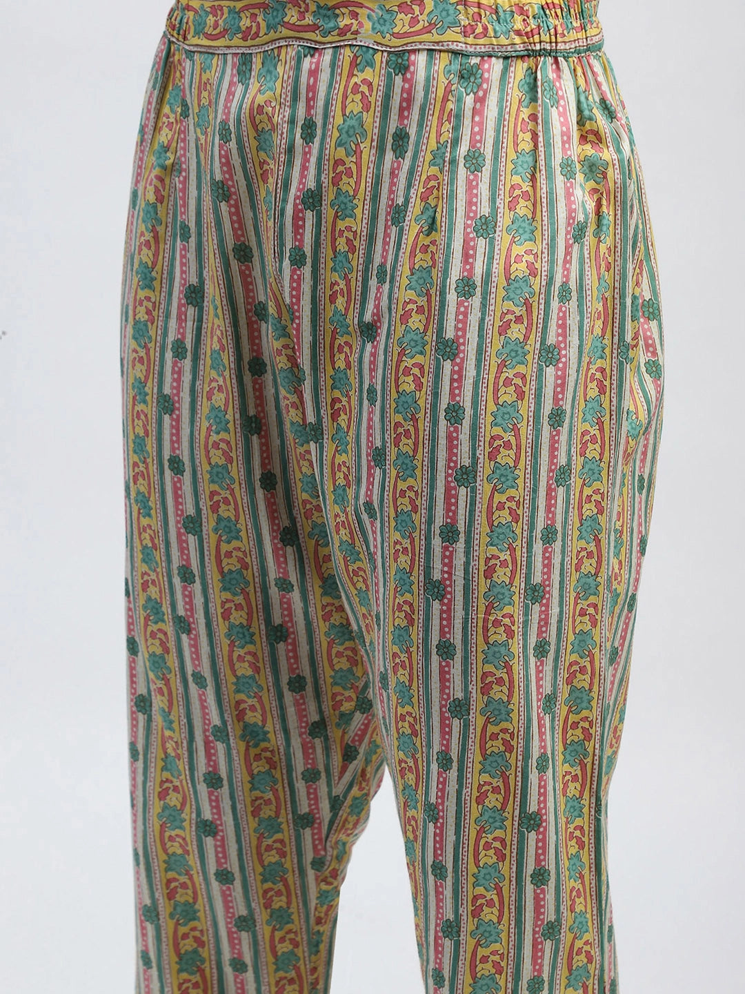 Green Floral Embroidered Suit Set - Global Republic