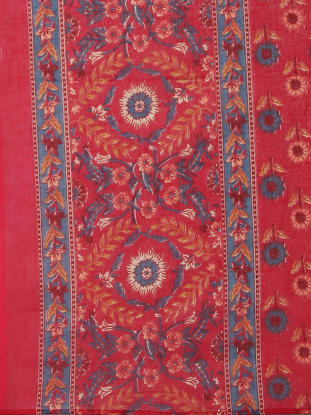 Magenta Floral Embroidered Suit Set