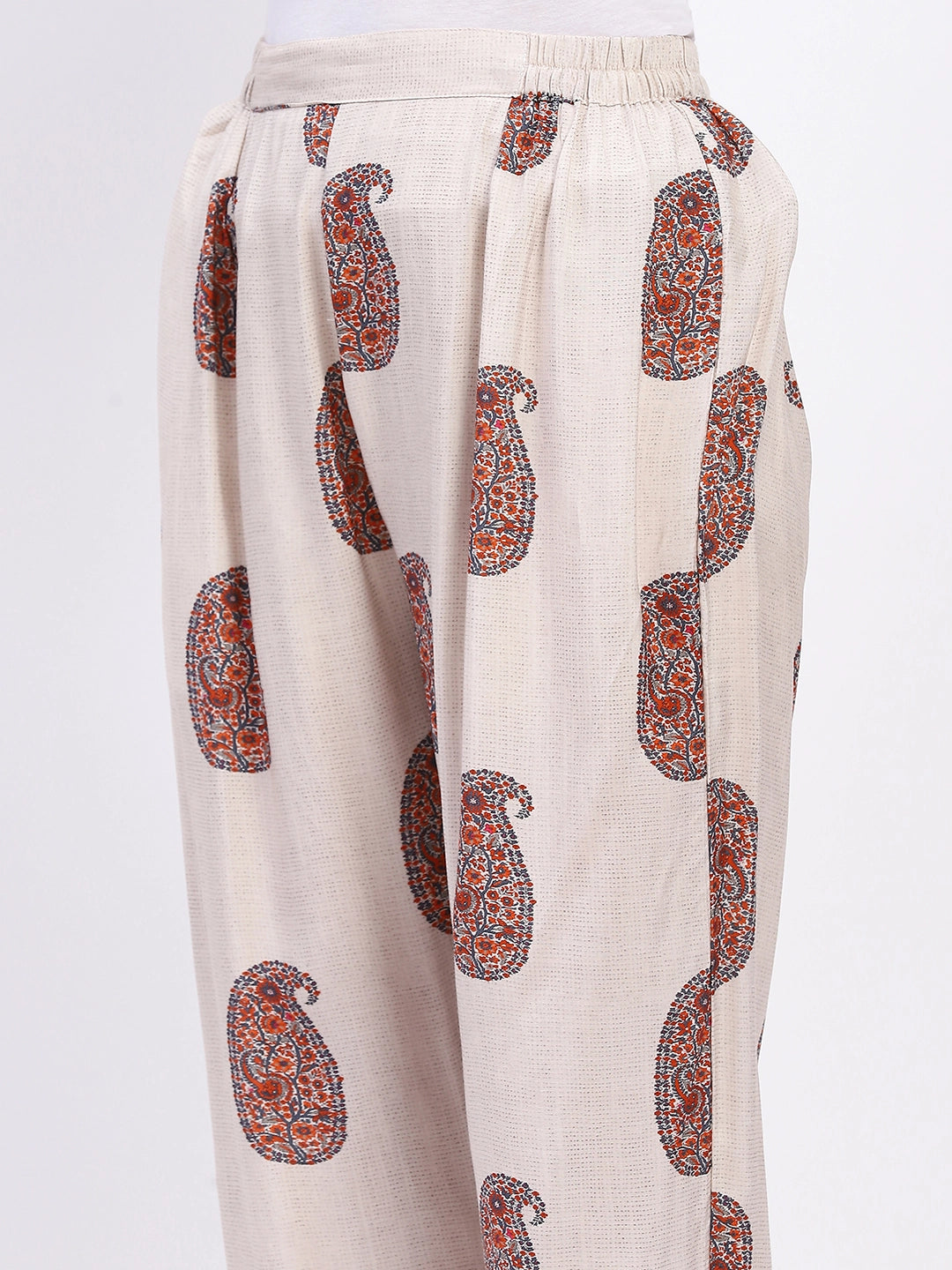 Paisley Print Rayon Kurta Set - Global Republic