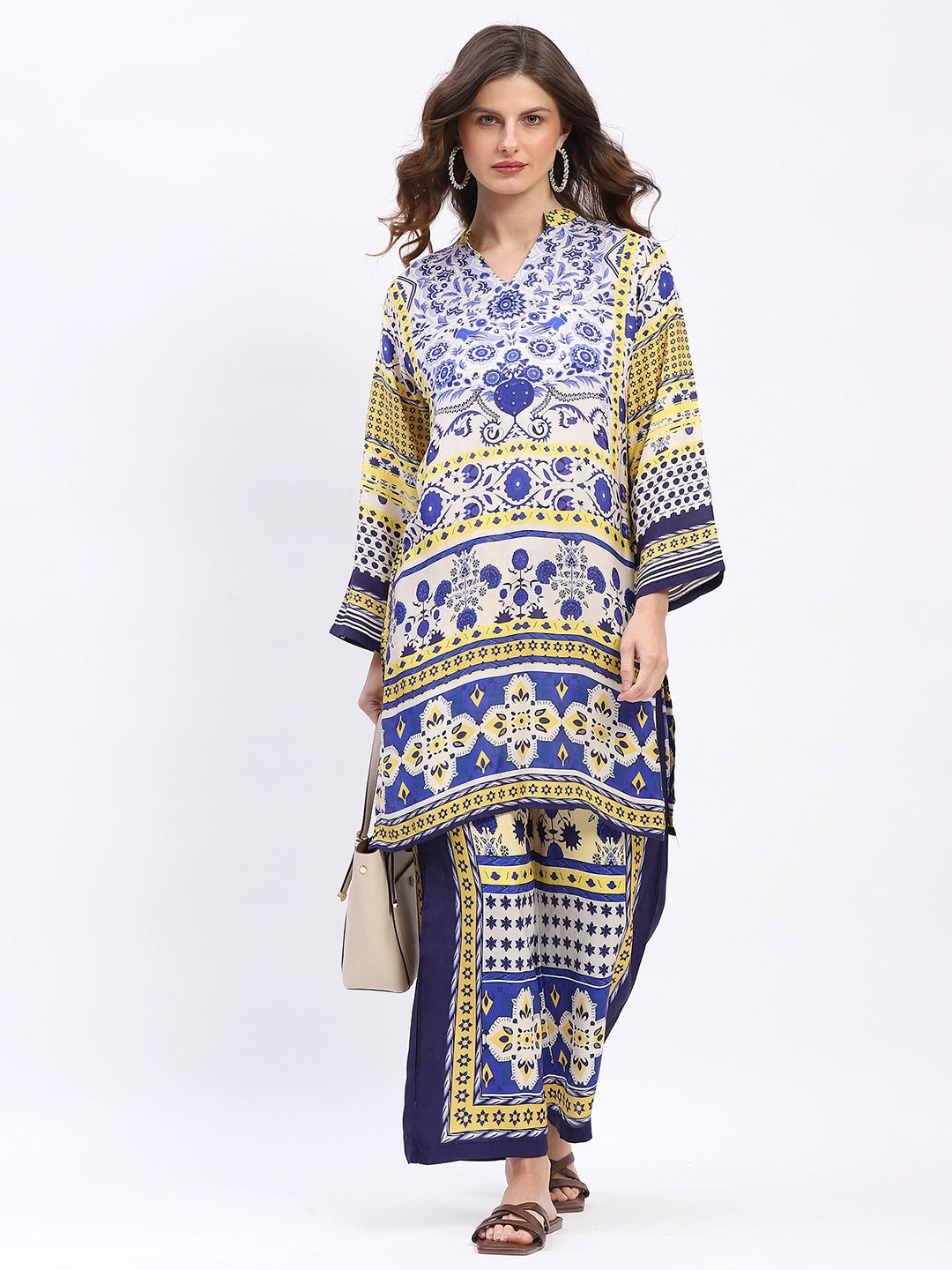 Embellished Modal Kurta Set - Global Republic
