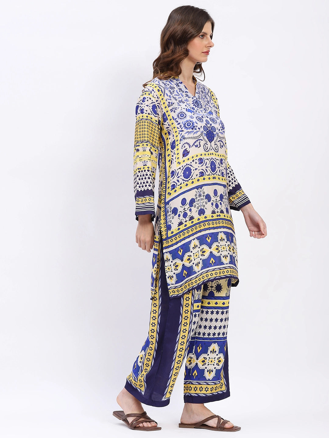 Embellished Modal Kurta Set - Global Republic