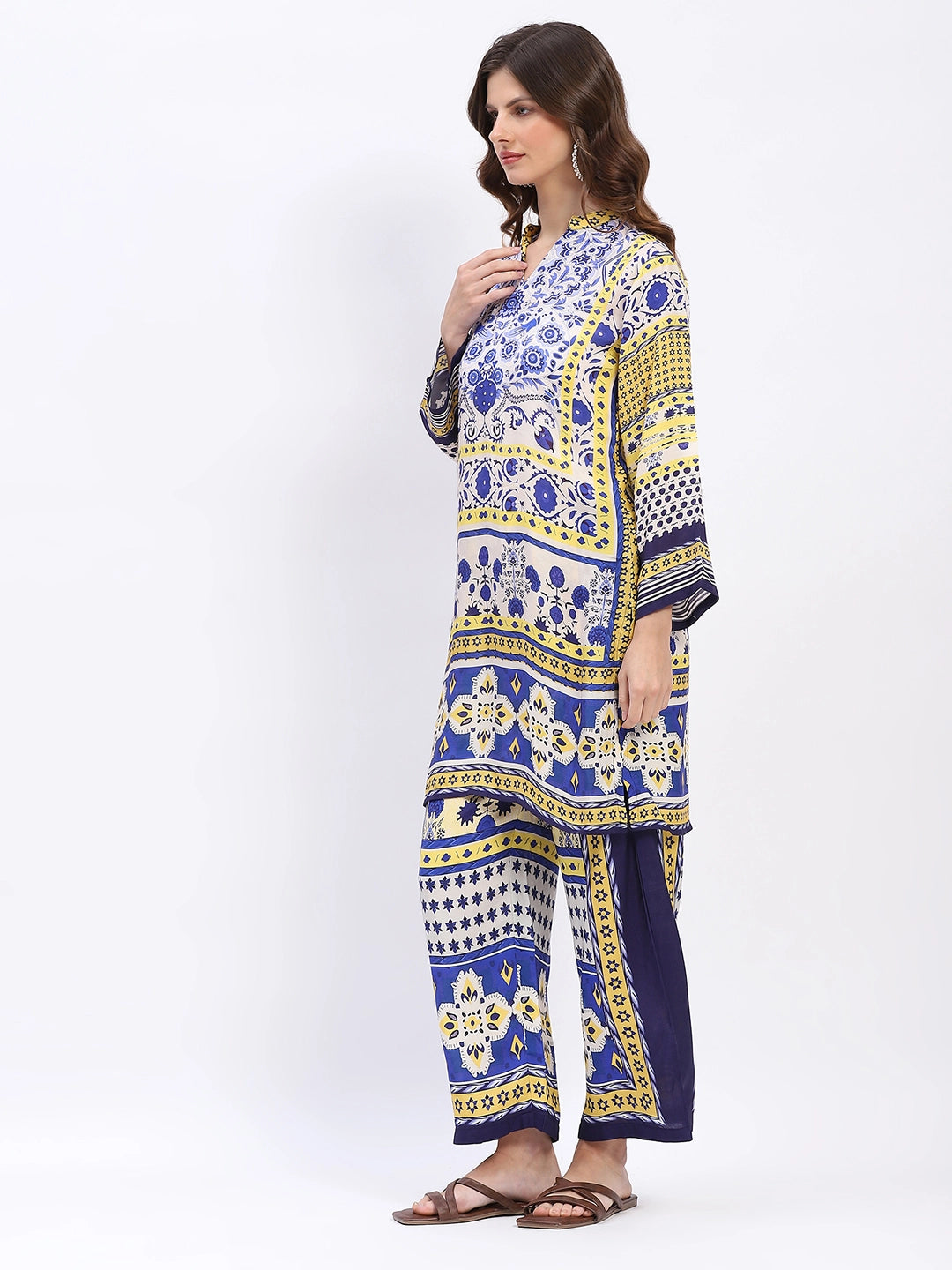Embellished Modal Kurta Set - Global Republic