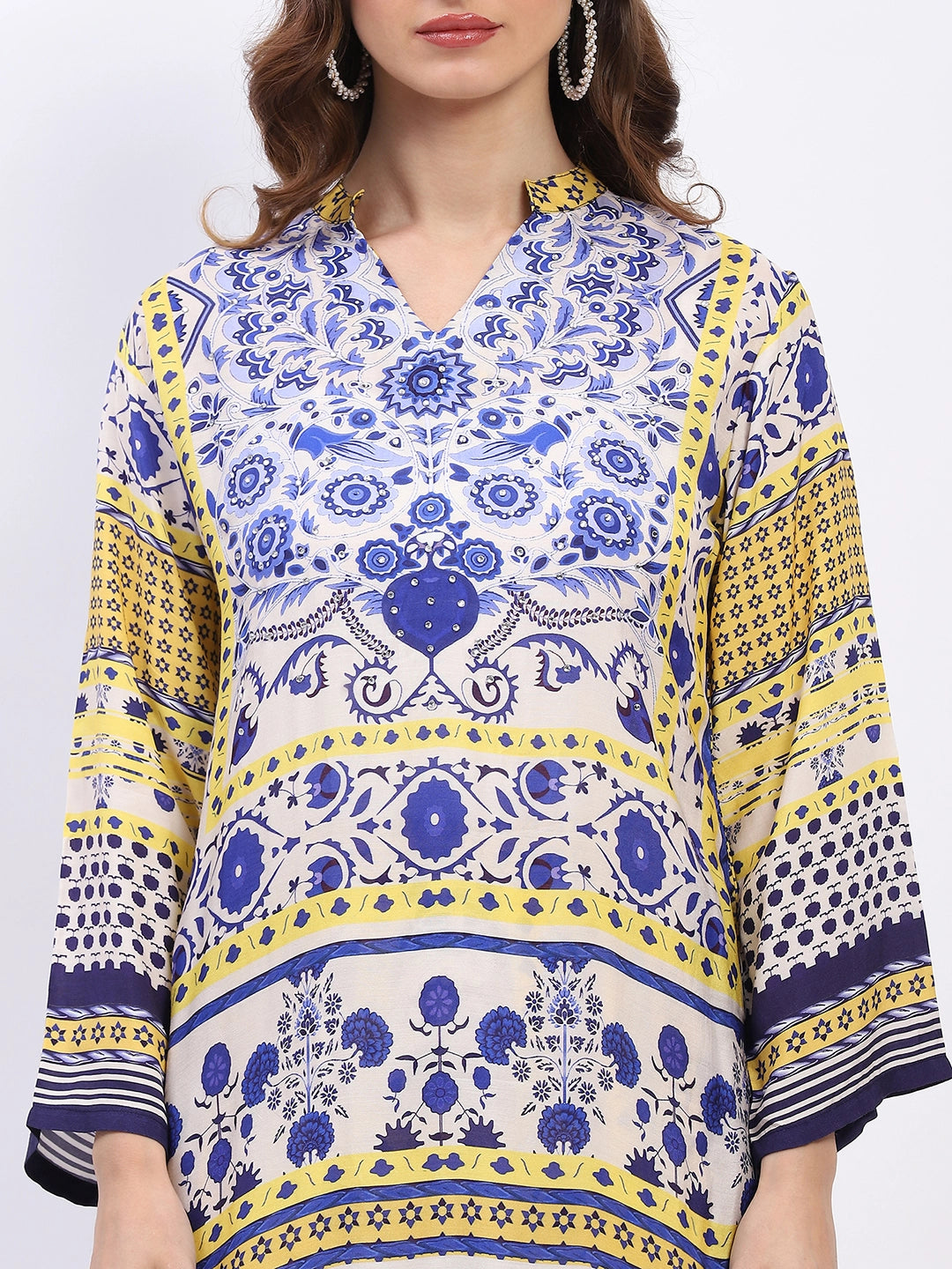Embellished Modal Kurta Set - Global Republic