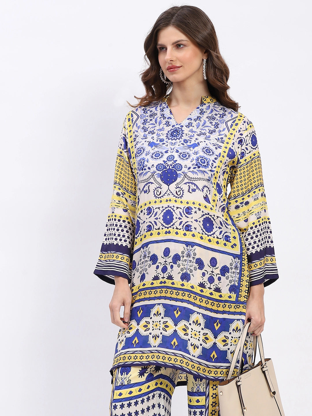Embellished Modal Kurta Set - Global Republic