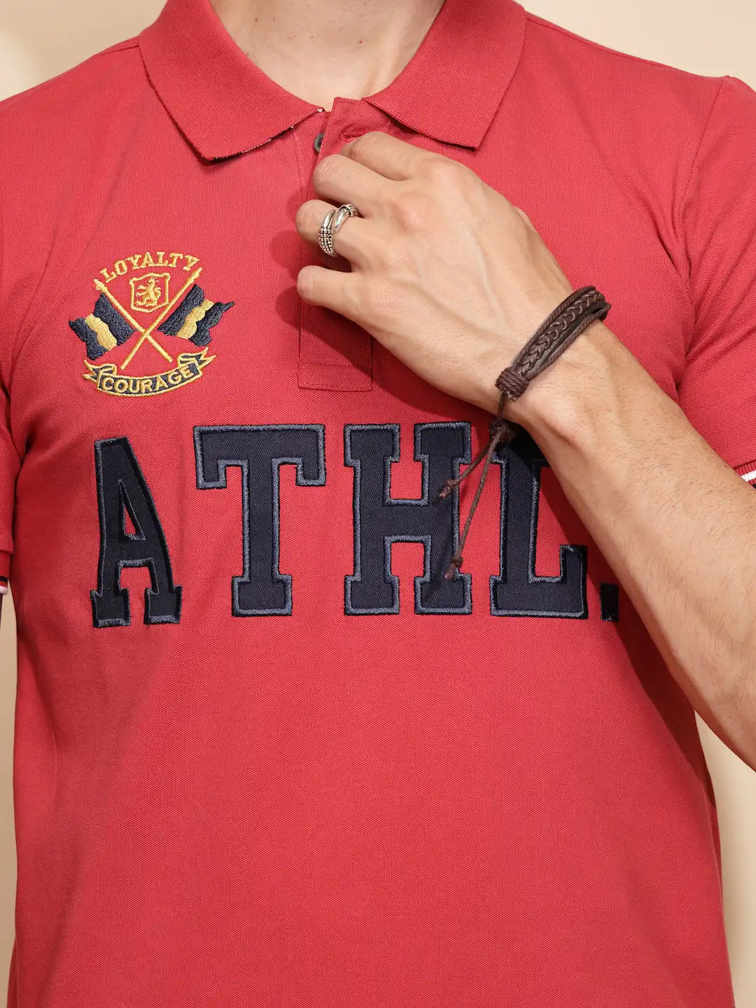 Carrot Athl Print Cotton Blend T-Shirt For Men - Global Republic