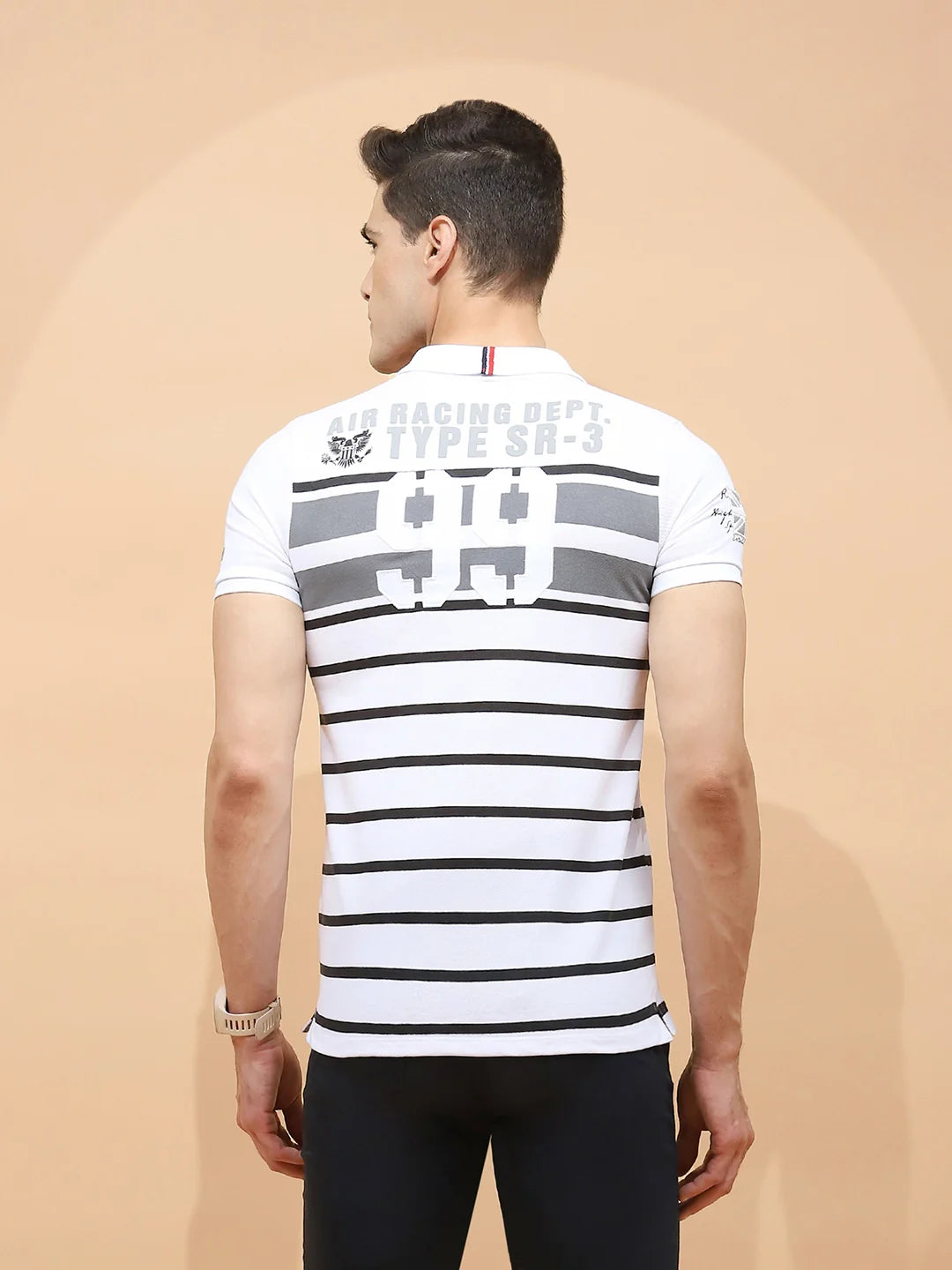 Grey cotton Regular Fit T-Shirt For Men - Global Republic