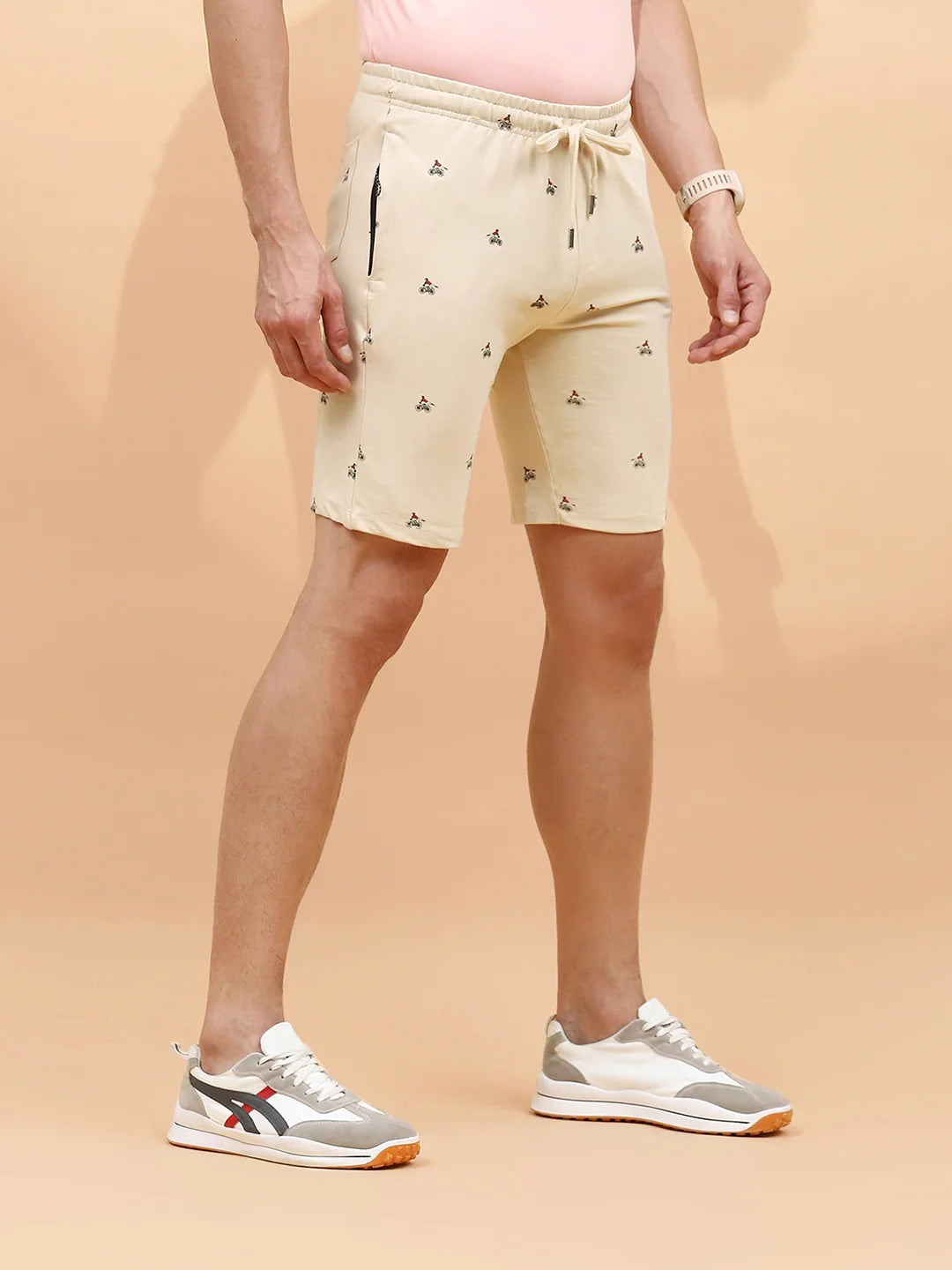Skin Cotton Regular Fit Shorts For Men - Global Republic