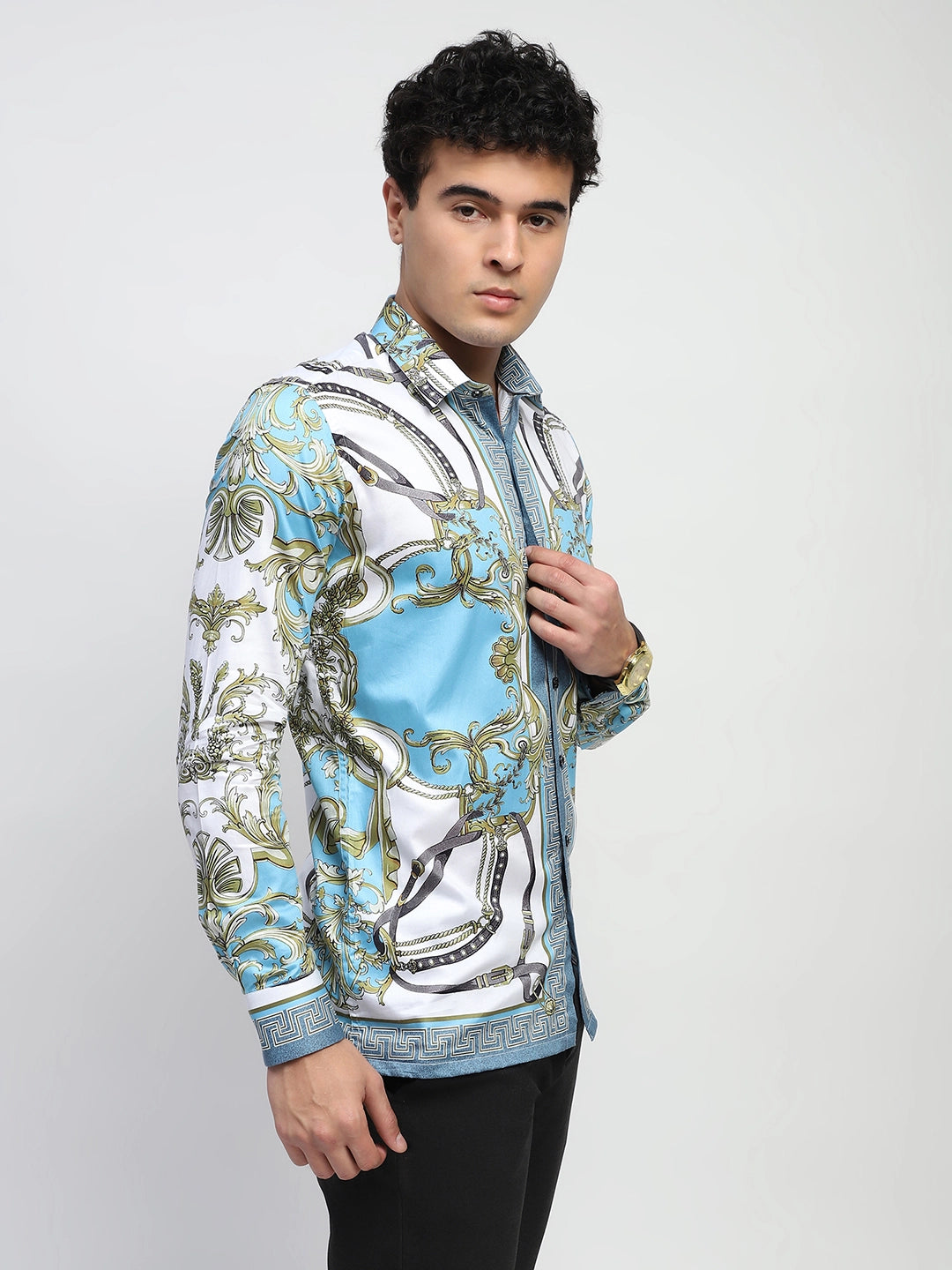 Abstract Print Cotton Regular Fit Shirt - Global Republic