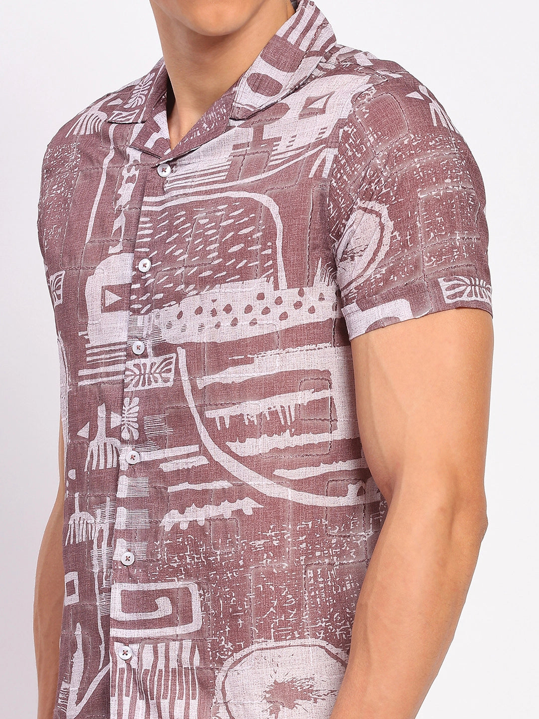 Brick Abstract Print Shirt - Global Republic