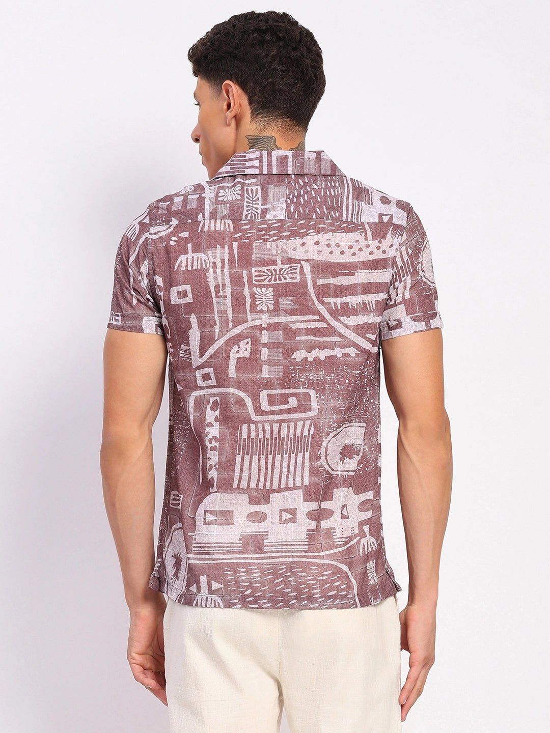 Brick Abstract Print Shirt - Global Republic