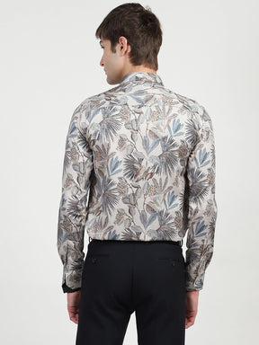 Tropical Print Cotton Shirt