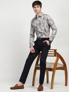 Tropical Print Cotton Shirt