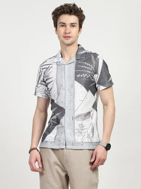 Printed Polyester Casual Shirt
