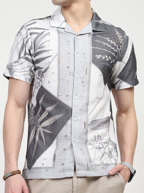 Printed Polyester Casual Shirt
