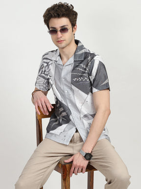 Printed Polyester Casual Shirt