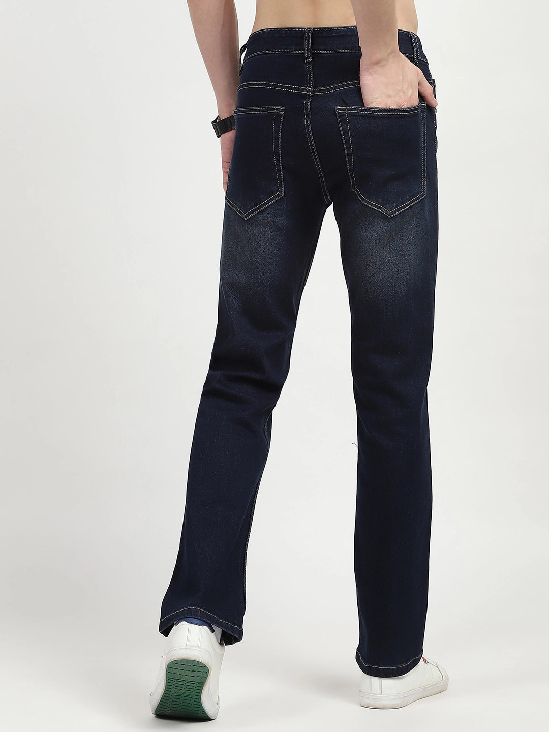 Dark Blue Regular Fit Jeans - Global Republic