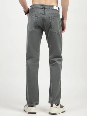 Olive Cotton Regular Fit Jeans