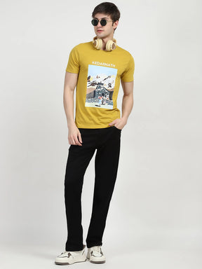 Jet Black Cotton Regular Fit Jeans