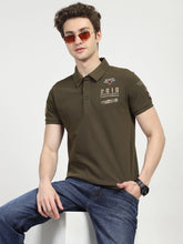Olive Cotton Polo T-shirt