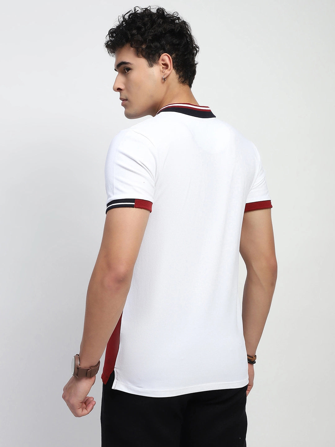 Color Block Cotton T-Shirt - Global Republic