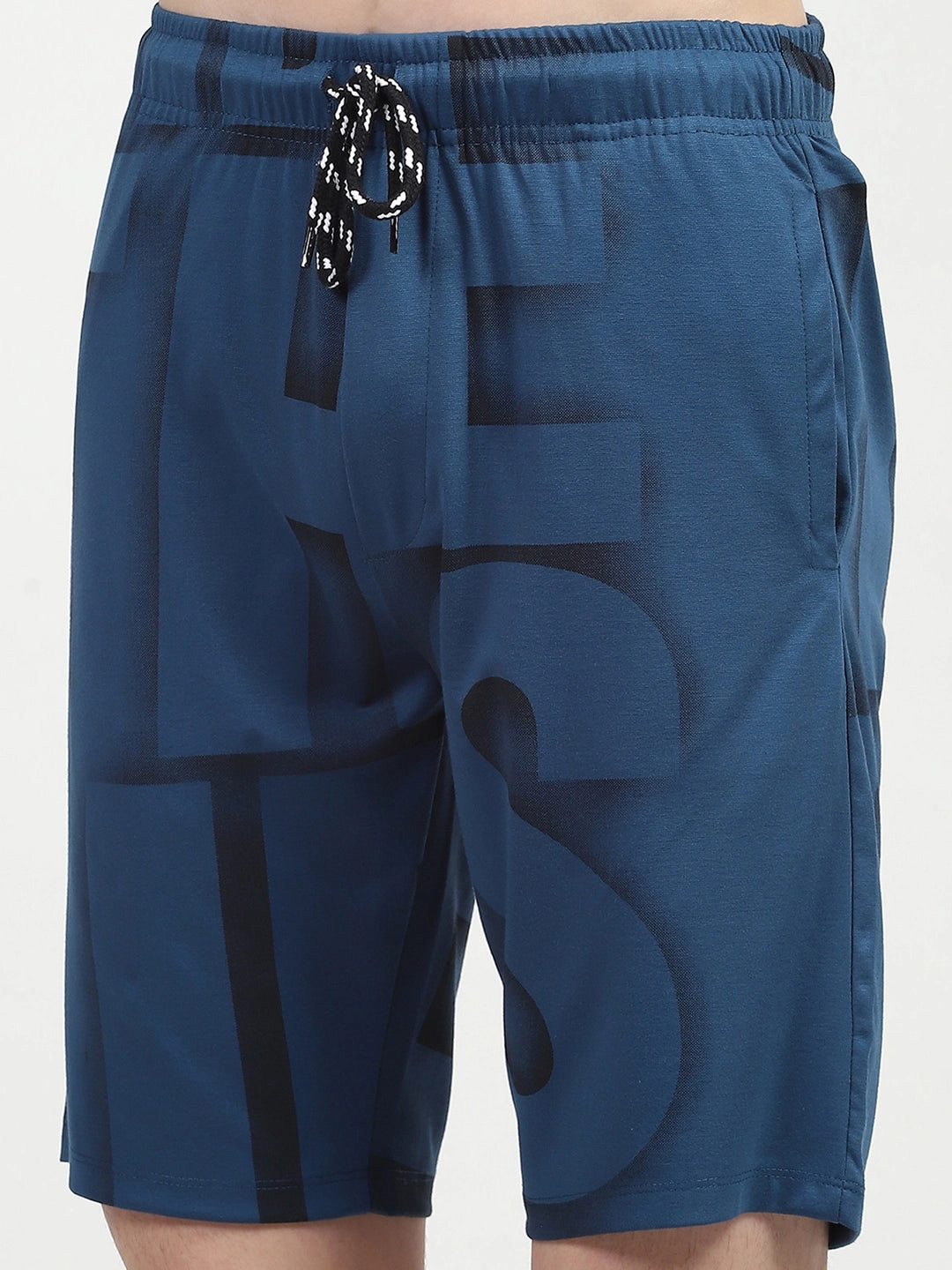 Blue Typography Viscose Set
