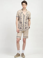 Beige Printed Viscose Set