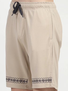 Beige Printed Viscose Set