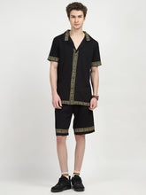 Black Printed Viscose Set