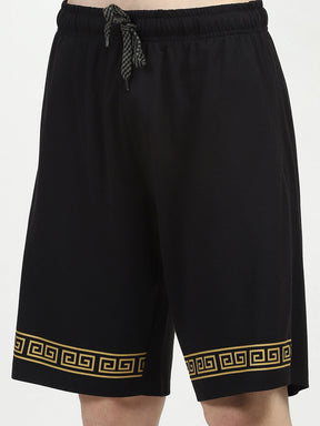 Black Printed Viscose Set