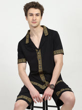 Black Printed Viscose Set