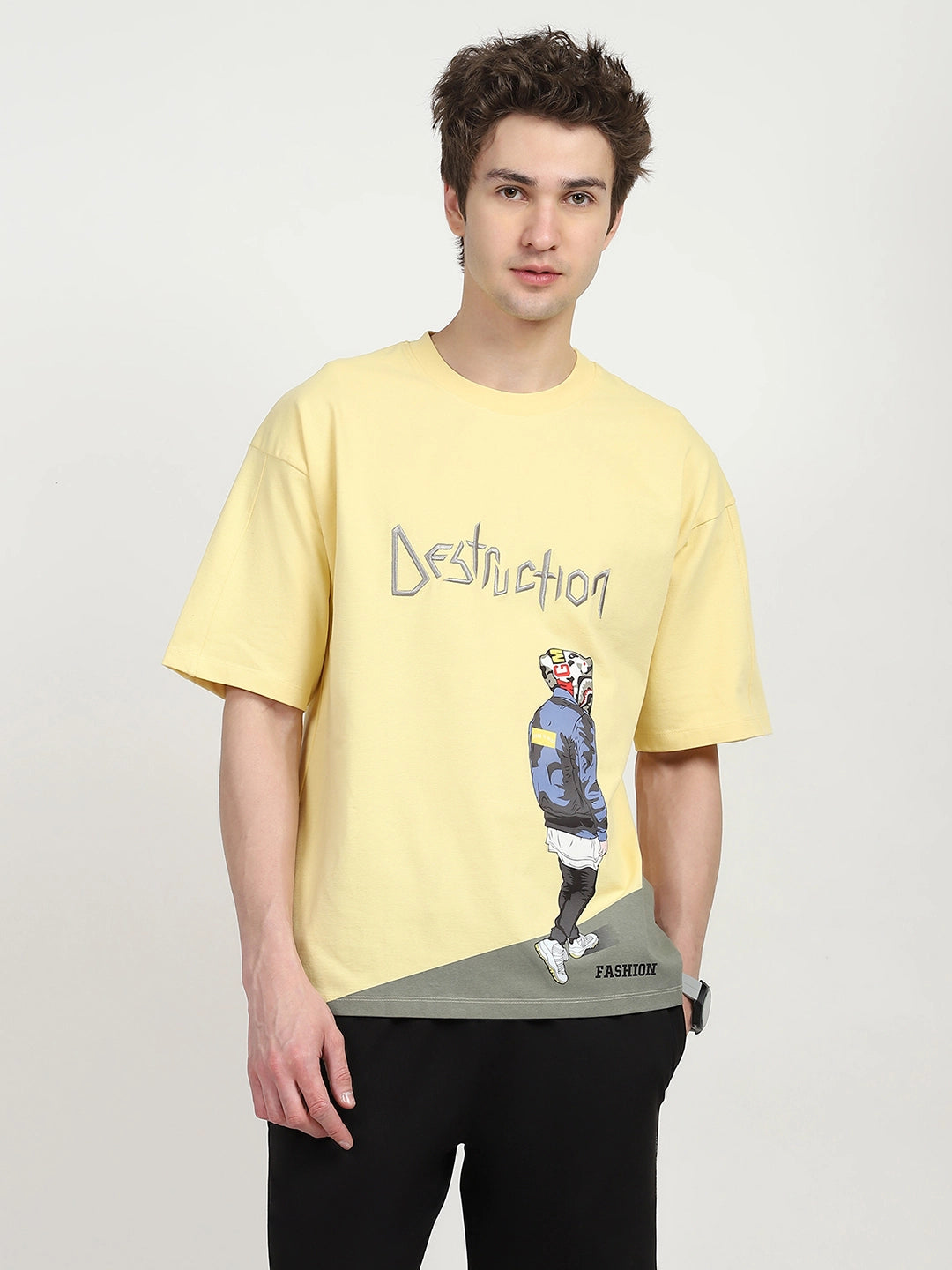 Oversized Graphic Cotton T-shirt - Global Republic
