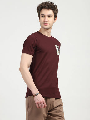 Wine Back Print Graphic T-shirt