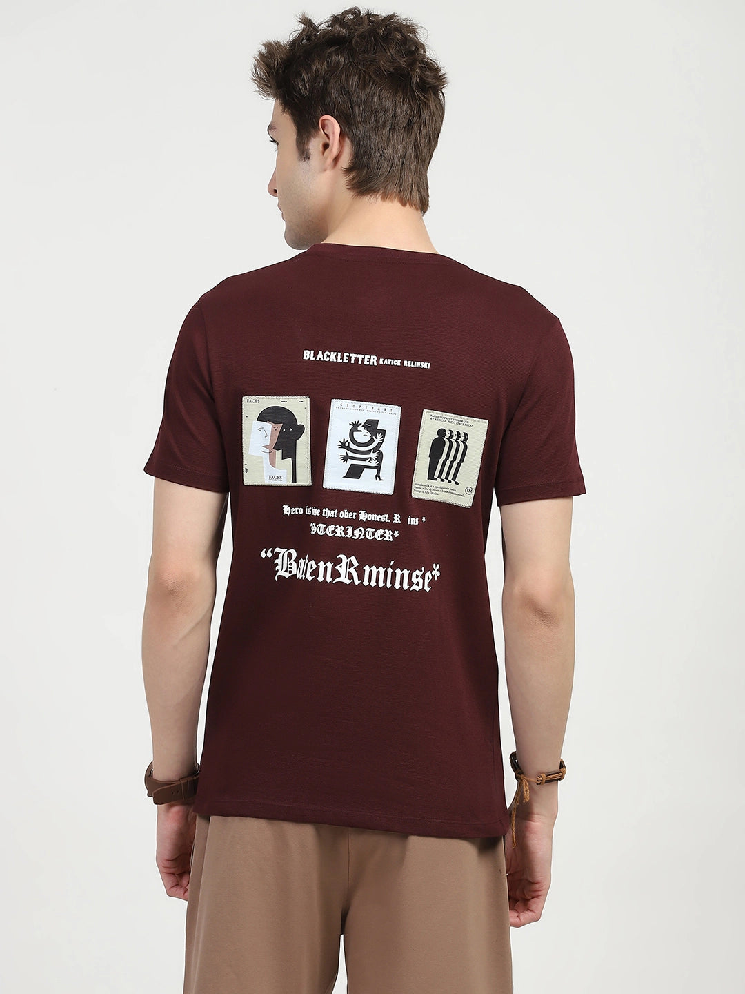 Wine Back Print Graphic T-shirt - Global Republic