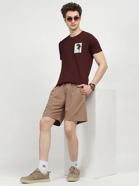 Wine Back Print Graphic T-shirt