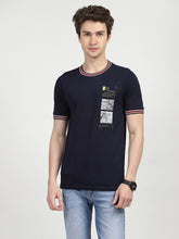 Navy Graphic Print T-shirt