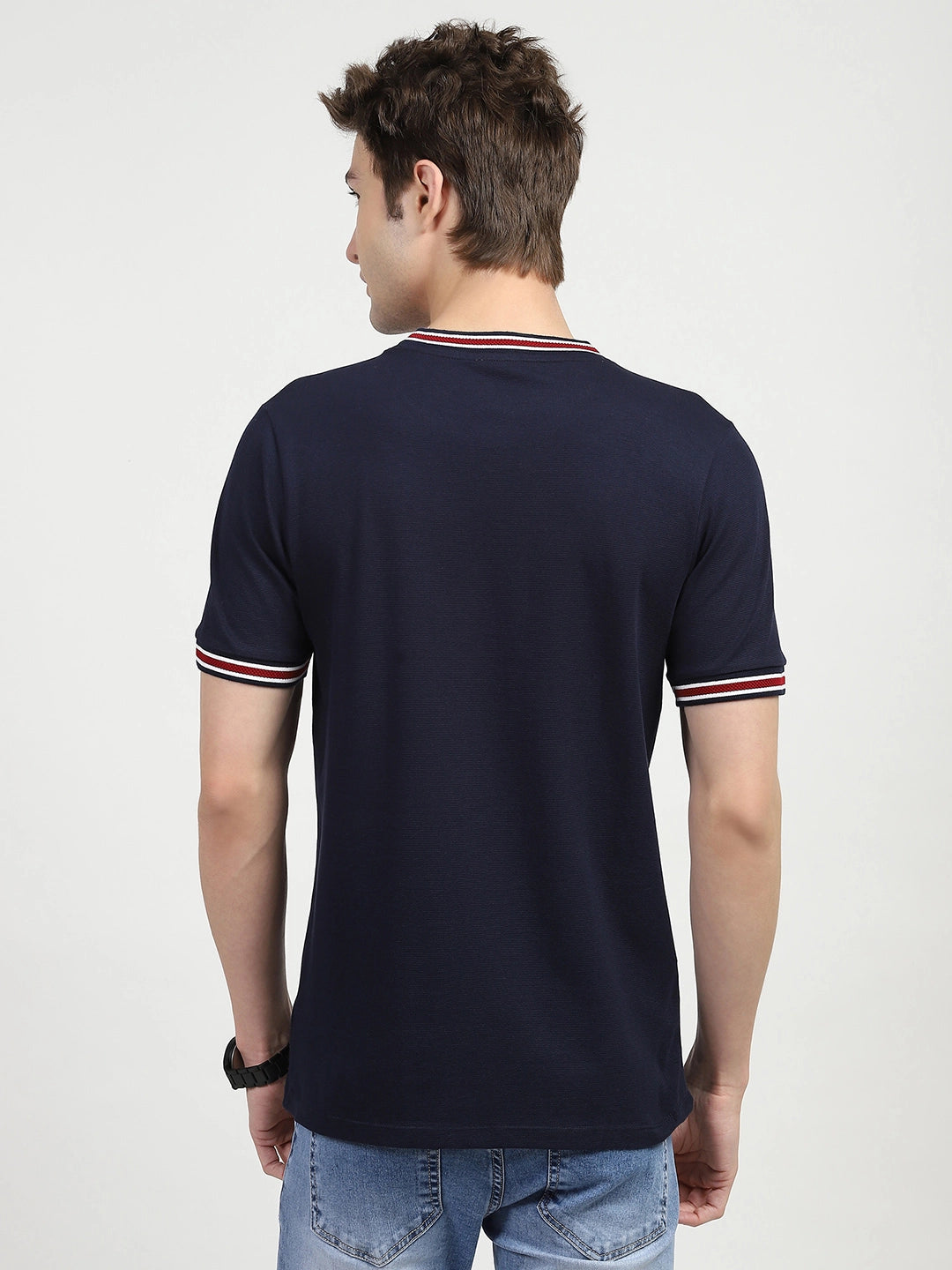 Navy Graphic Print T-shirt
