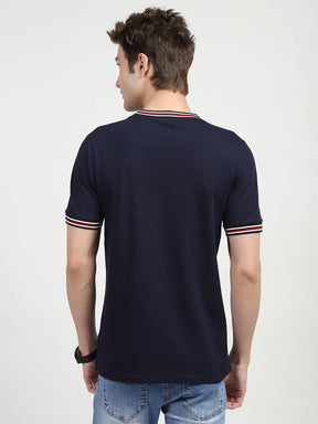 Navy Graphic Print T-shirt