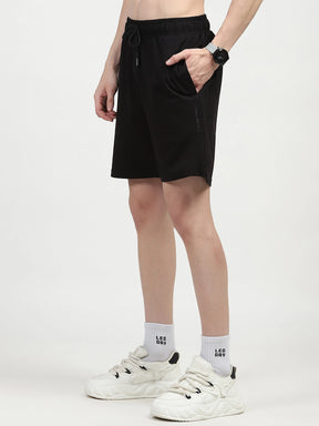 Black Cotton Shorts