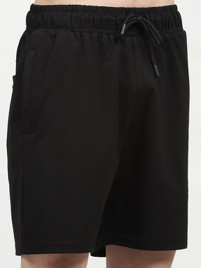 Black Cotton Shorts