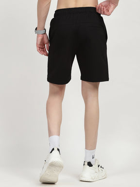 Black Cotton Shorts