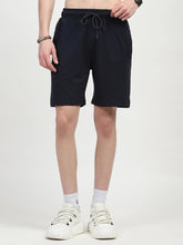 Navy Cotton Shorts