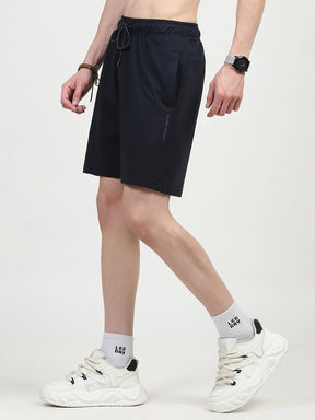 Navy Cotton Shorts