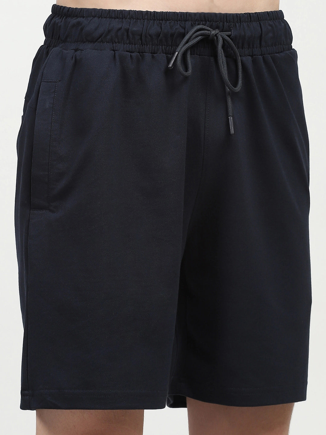 Navy Cotton Shorts