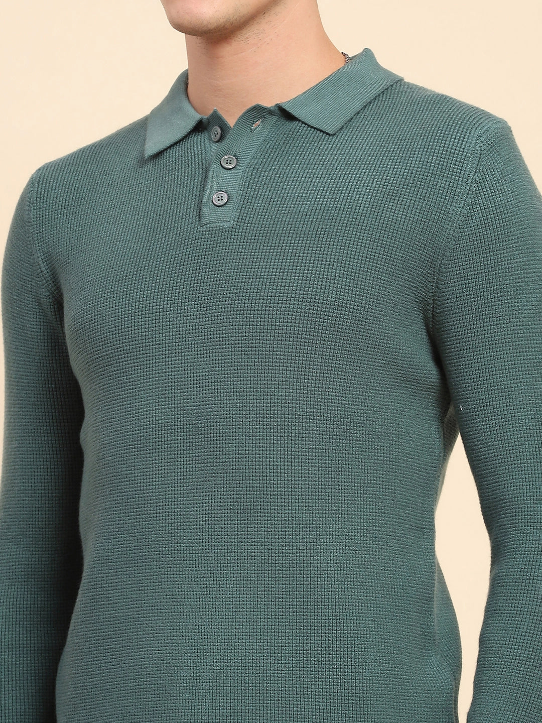 Green  Knit Pullover - Global Republic