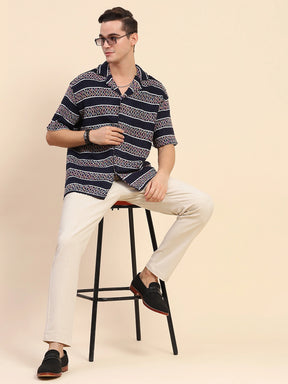Poly Blend Knitted Oversized Shirt
